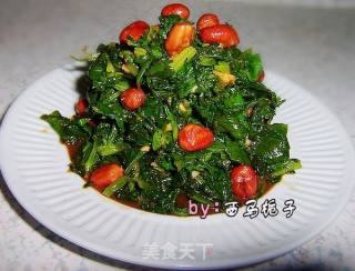 凉拌芹菜叶的做法步骤：4