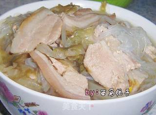 酸菜粉丝白肉的做法步骤：3