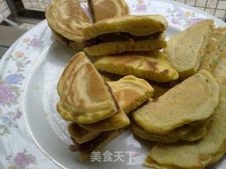 葱锣烧的做法步骤：2
