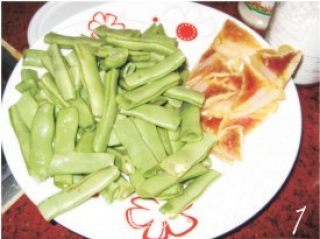 腊肉炒四季豆的做法步骤：3