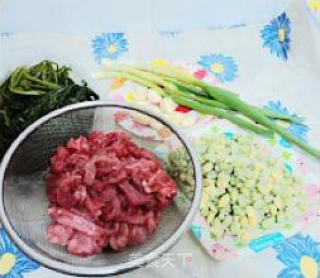 雪菜毛豆肉丝的做法步骤：2