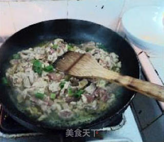 雪菜毛豆肉丝的做法步骤：2