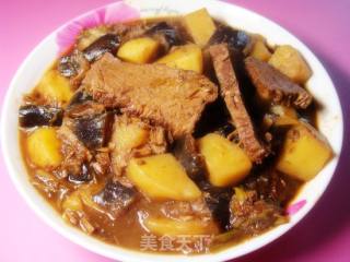 茄子土豆烧牛肉的做法步骤：3