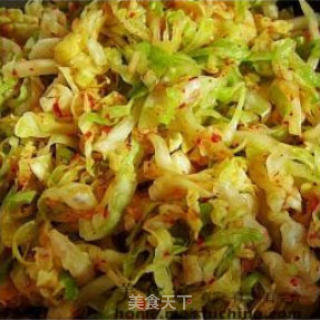 辣拌包心菜的做法步骤：3