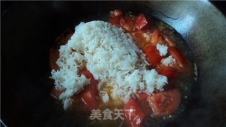 番茄泡饭的做法步骤：2