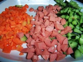 什锦炒饭的做法步骤：3