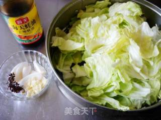 蚝油手撕包菜的做法步骤：2