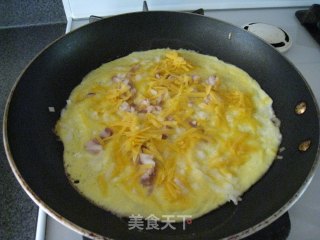 营养美味的美式早餐---美式煎蛋(omelet)的做法步骤：2
