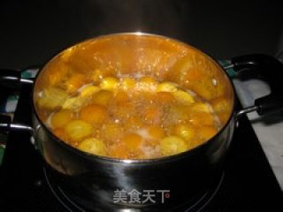 蜜饯金桔的做法步骤：2