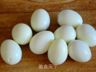 卤肉。蛋的做法步骤：5