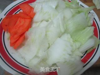 醋溜白菜的做法步骤：2