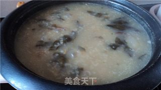 蚝豉菜干粥的做法步骤：2