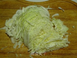 白菜心拌豆皮的做法步骤：4