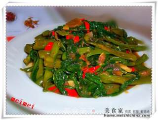 马来风光@@叁峇蕹菜的做法步骤：4