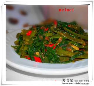 马来风光@@叁峇蕹菜的做法步骤：4