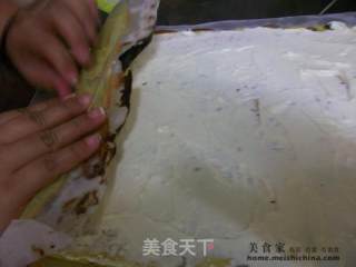 抹茶瑞士卷的做法步骤：5