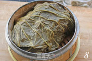 荷香糯米蒸排骨的做法步骤：3