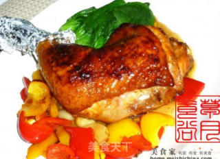 缤纷烤鸡腿的做法步骤：2