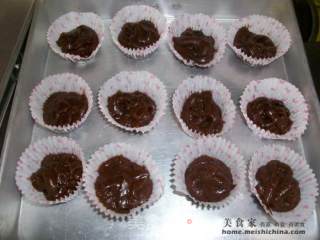 Chocolate muffin@@巧克力玛芬的做法步骤：5