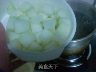 能不能减肥的冬瓜黄豆火腿汤！！的做法步骤：2