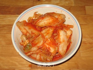 泡菜炒年糕的做法步骤：2