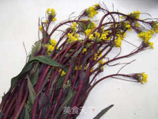 腊肉菜薹的做法步骤：2