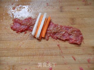 竹爆平安——沙茶牛肉卷的做法步骤：5