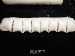 葱香热狗面包（七刀花式面包）的做法步骤：4