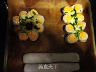 葱香热狗面包（七刀花式面包）的做法步骤：4