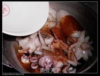 年菜之二鲜香的------目鱼大烤的做法步骤：3
