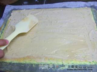 青青绿绿春节的气氛到来啦@@菠菜蛋糕的做法步骤：5