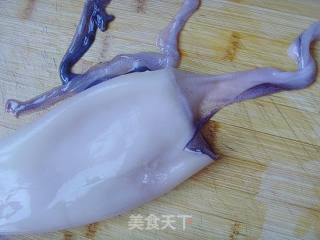 蚝油鱿鱼卷的做法步骤：2