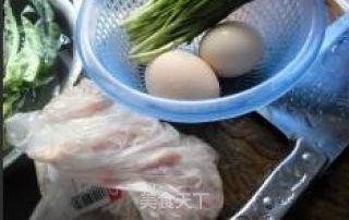 韭菜版——肉饼蒸蛋的做法步骤：2