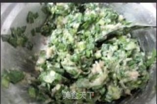 韭菜版——肉饼蒸蛋的做法步骤：2