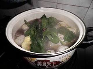 年菜之九清淡的三打汤-----蛋饺鱼丸百叶包汤的做法步骤：3