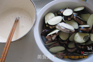 炸茄盒的做法步骤：2