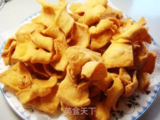 我家私房菜——蛋香脆麻叶的做法步骤：5