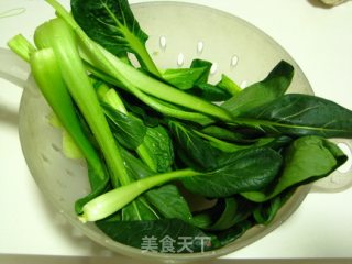 香菇扒油菜的做法步骤：3