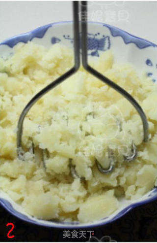 辣白菜土豆泥拌饭的做法步骤：3