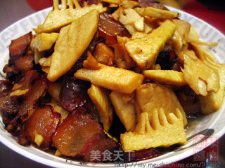 春笋炒腊味的做法步骤：2