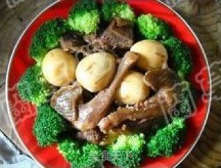 鹌鹑蛋烧乳鸽的做法步骤：4