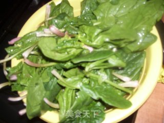 炒菠菜的做法步骤：3