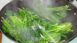 清炒菠菜的做法步骤：2