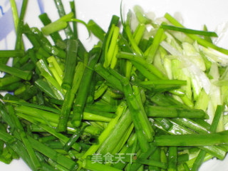 香葱腊肉的做法步骤：2
