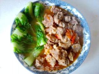 香甜可口的番茄牛肉的做法步骤：2