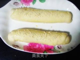 紫甘兰麻酱面包的做法步骤：2