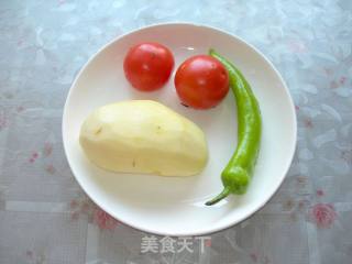 番茄土豆丝的做法步骤：2