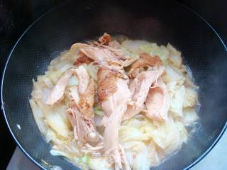 鸡肉手撕白菜的做法步骤：3