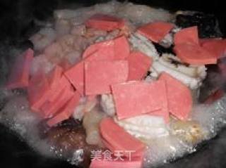 可诱人的------蹄筋烩三鲜的做法步骤：3