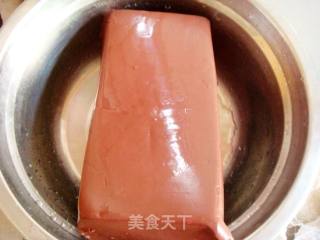 青蒜苗炒羊血的做法步骤：3